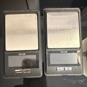 Taylor Black Digital Scales Set